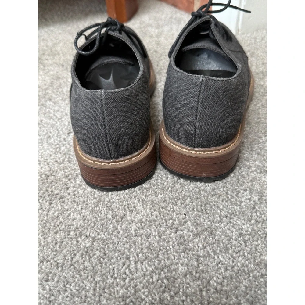 Perry Ellis Portfolio Clarkson Casual Gray Lace Up Oxford Shoes Sz 7.5‎ New